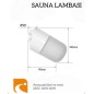 Banyo ve sauna için lamba,beyaz (E27) Banyo ve sauna için lamba,beyaz (E27)