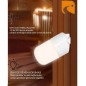 Banyo ve sauna için lamba,beyaz (E27) Banyo ve sauna için lamba,beyaz (E27)
