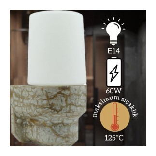 Banyo ve sauna için lamba, Mermer(E14)