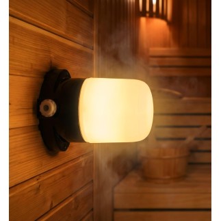 Banyo ve sauna için lamba, Siyah (E27)