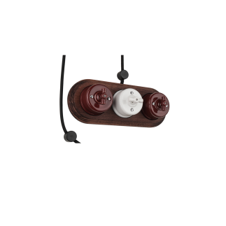 Porselen Yuvarlak Anahtarlar, Sıva Üstü, Beyaz