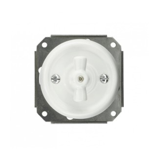 Porselen Yuvarlak Anahtarlar Sıva Altı , Beyaz