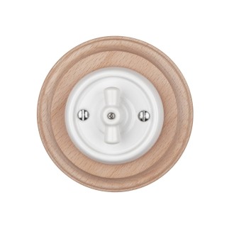 Porselen Yuvarlak Anahtarlar Sıva Altı , Beyaz