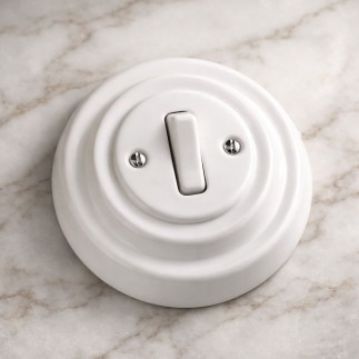 Porselen Tuşlu Anahtarlar, Beyaz (Butonlu)