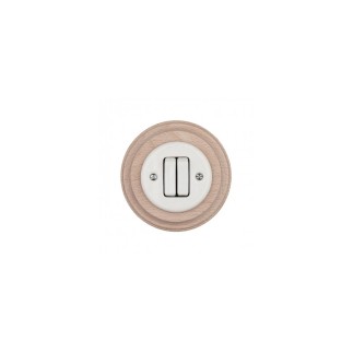 Porselen Tuşlu Anahtarlar 2 Tuşlu, Beyaz