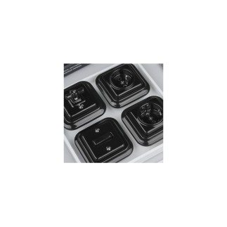 Porselen Kare Anahtarlar, Siyah