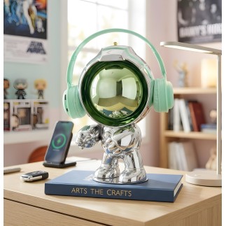Dekoratif Astronot Heykelcik Yeşil