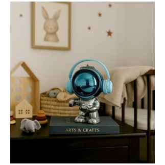 Dekoratif Astronot Heykelcik Mavi