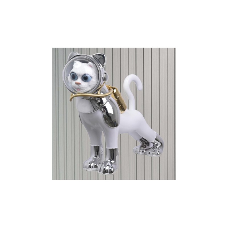 Dekoratif Kedi Heykelcik Beyaz Dekoratif Kedi Heykelcik Beyaz