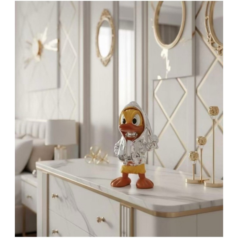 Dekoratif Duck Küçük Heykelcik gümüş renk Dekoratif Duck Küçük Heykelcik gümüş renk
