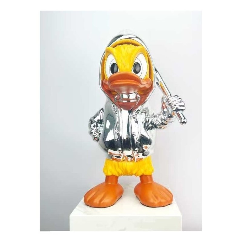 XL Büyük Dekoratif Duck Heykelcik Gümüş renk XL Büyük Dekoratif Duck Heykelcik Gümüş renk