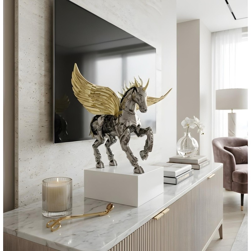 Dekoratif Unicorn Heykelcik "Imperial Stallion"