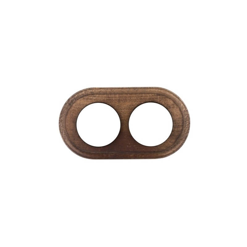 Ahşap Çerçeveler 2 Gözlü Koyu Ceviz renk