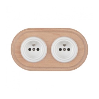 Ahşap Çerçeveler 2 Gözlü Açık Meşe renk