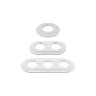 Porselen Yuvarlak Çerçeveler 1 Gözlü Sıva Altı