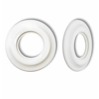 Porselen Yuvarlak Çerçeveler 1 Gözlü Sıva Altı