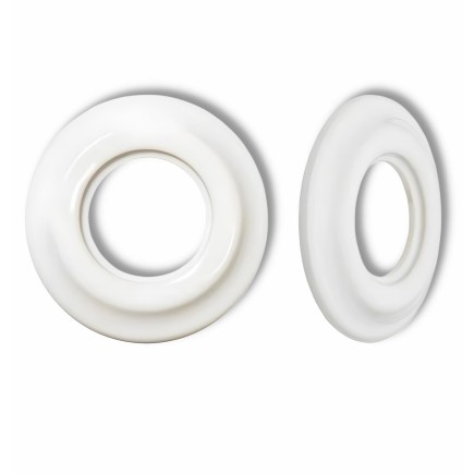 Porselen Yuvarlak Çerçeveler 1 Gözlü Sıva Altı