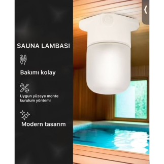 Banyo ve sauna için lamba, Beyaz