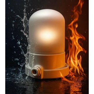 Banyo ve sauna için lamba, Beyaz