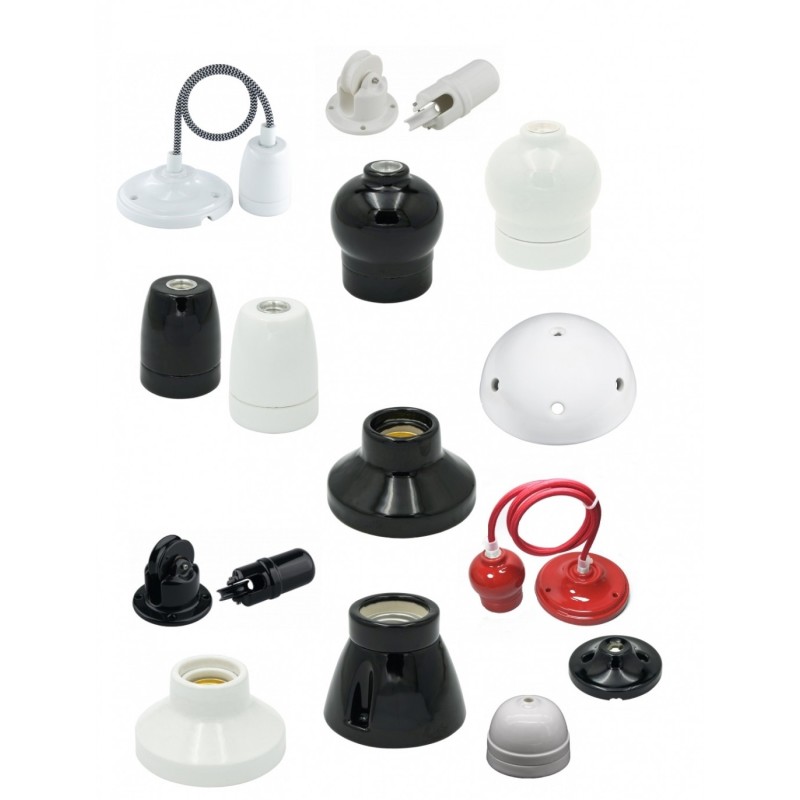 Porselen Tavan Gülü, Duy ve Sarkıtlar