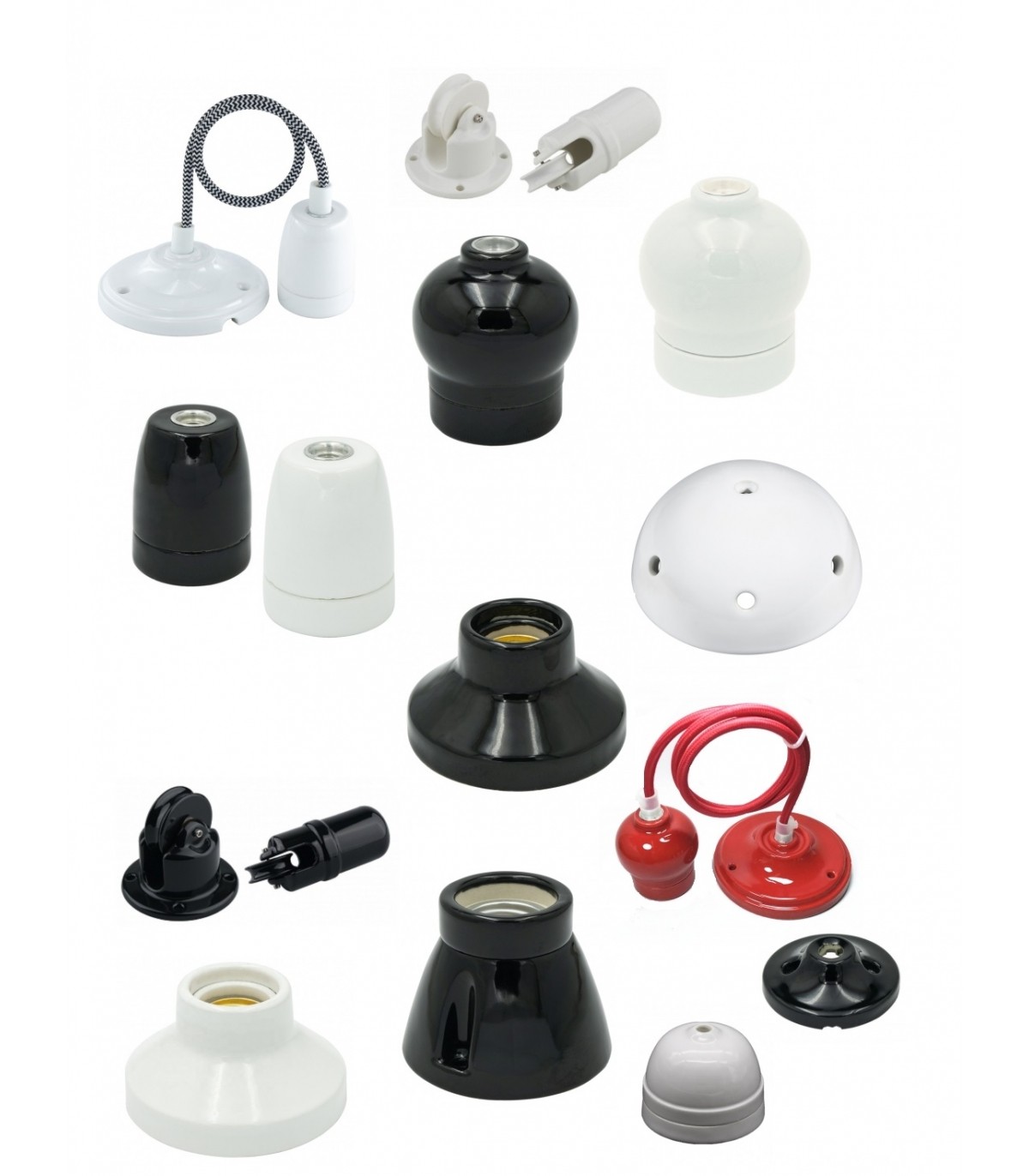 Porselen Tavan Gülü, Duy ve Sarkıtlar